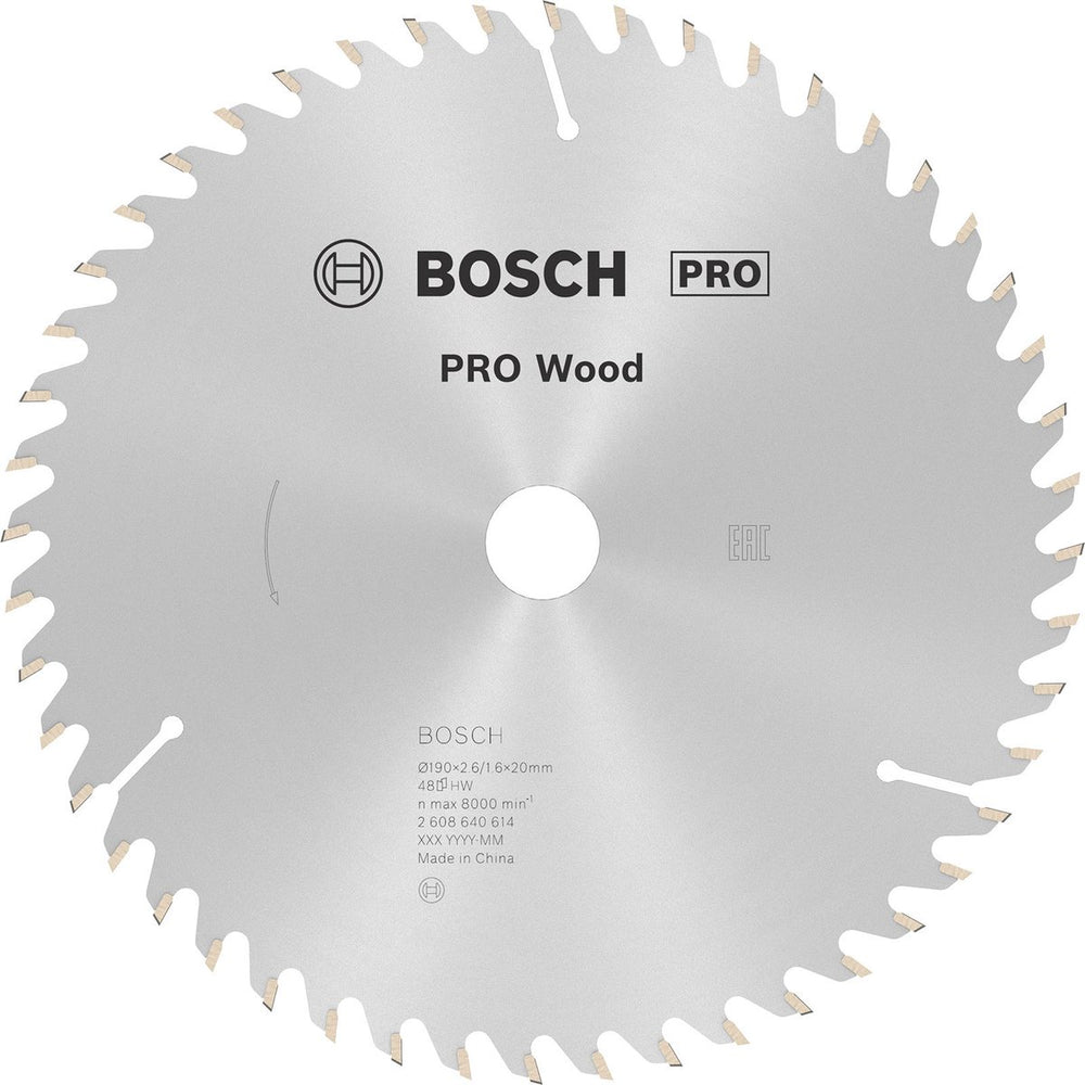 Bosch cirkzb opt 190x20 16x2,6 48t wz