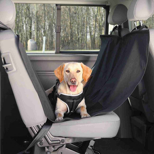 Trixie - dog blanket - car back seat - with door protection - black - 150x135 cm