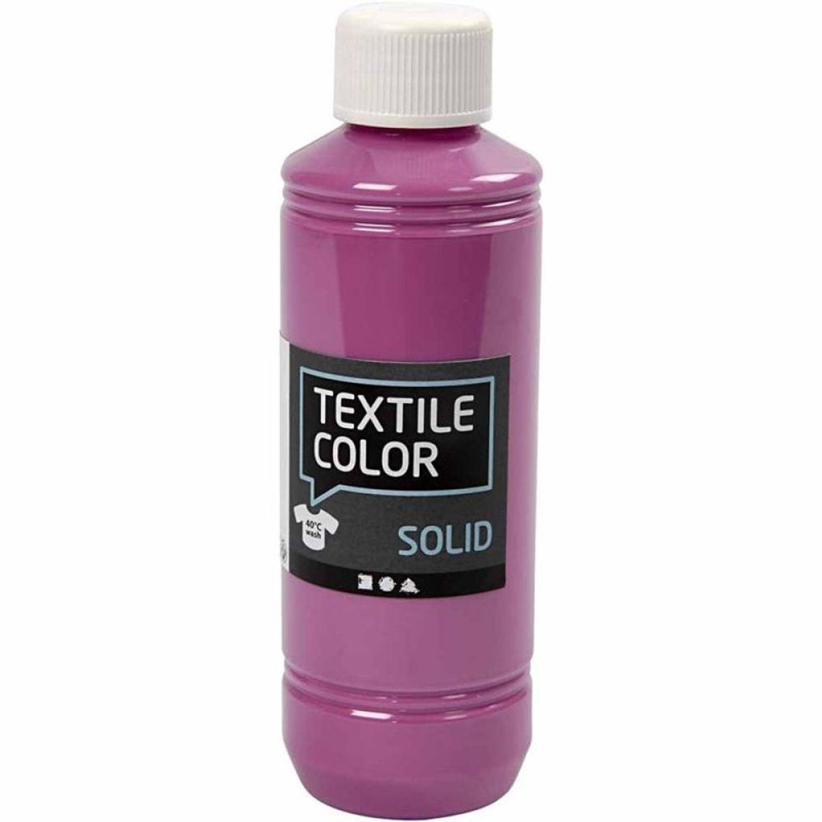 Creativ company textielkleur dekkende textielverf - fuchsia, 250ml