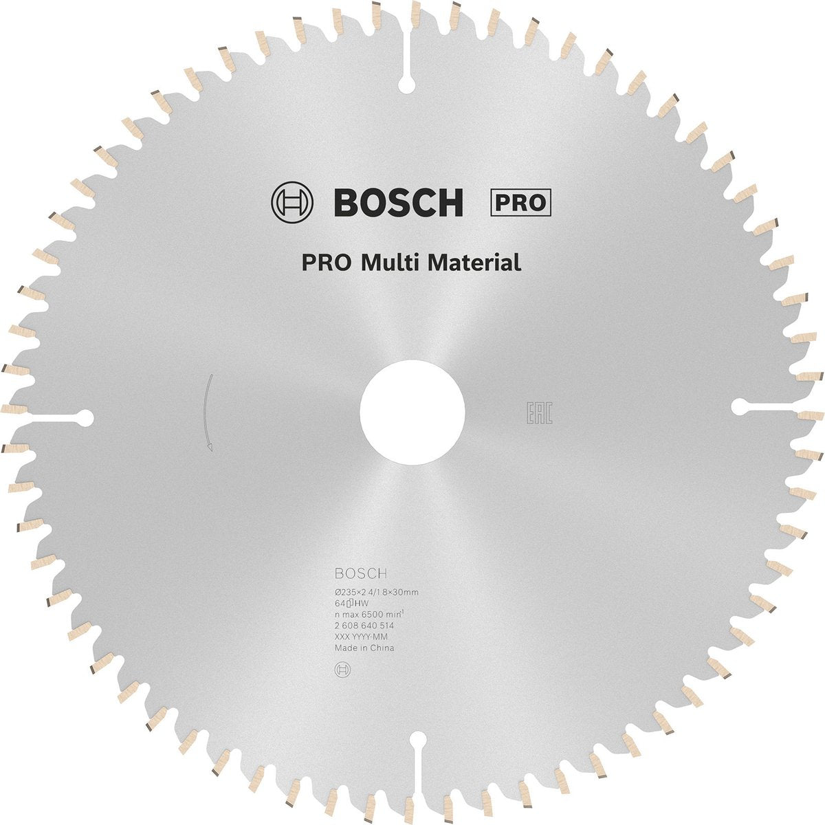Bosch cirkzb multi 235x30 25x2,4 64t tr-f
