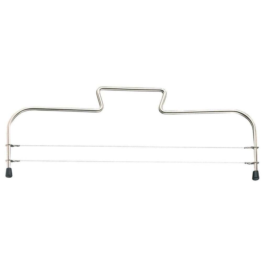 Westmark taartsnijder met 2 gekartelde snijdraden, roestvrij staal, lengte: 32 cm, simplex-duo, zilver, 71602270