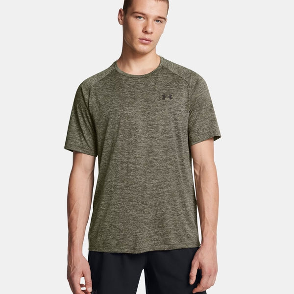 Under armour ua tech 2.0 ss tee-grn heren sportshirt - marine od groen - zwart xl