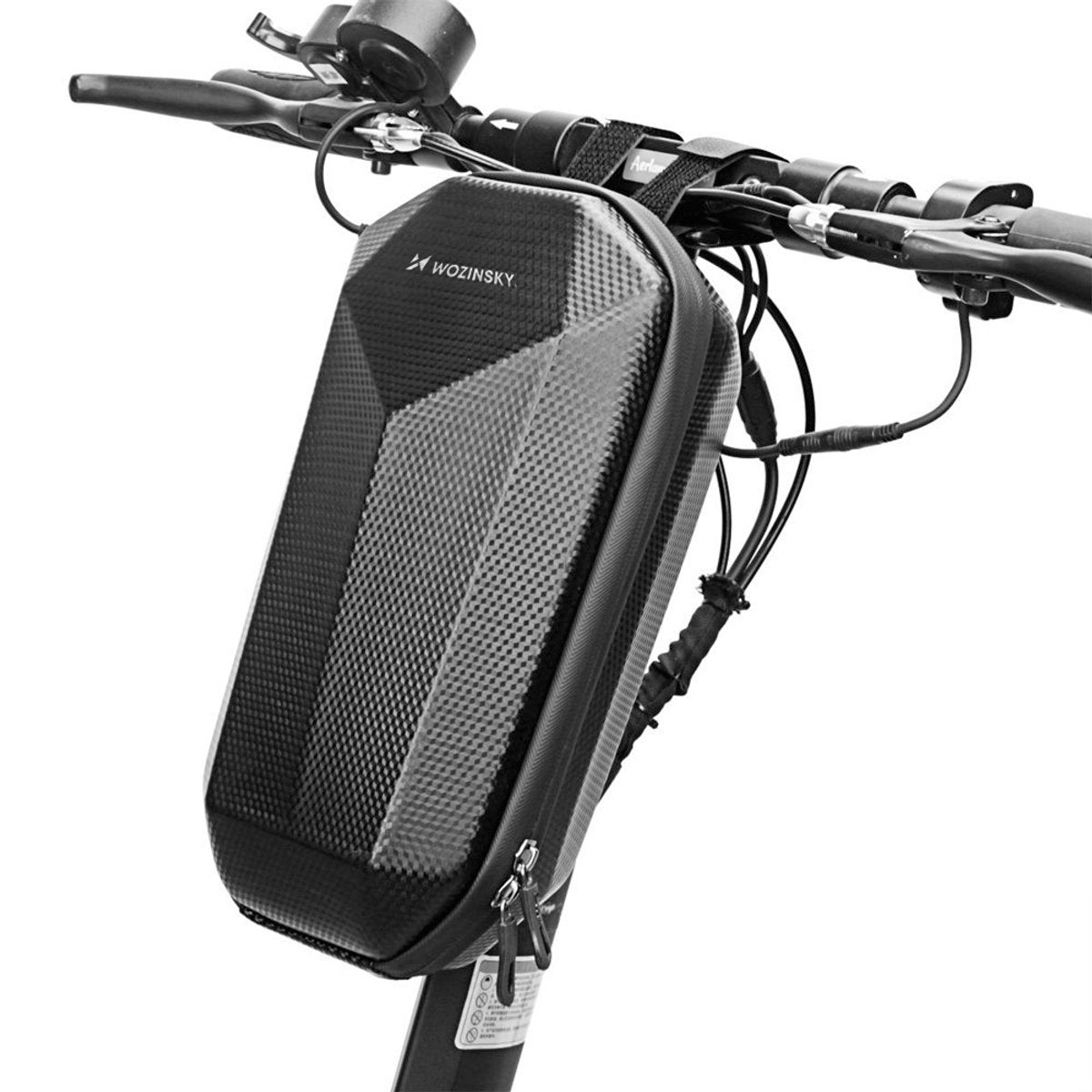 Wozinsky wsb2bk serie - waterdichte stuurtas scooter - 4l - eva materiaal - lichtgewicht