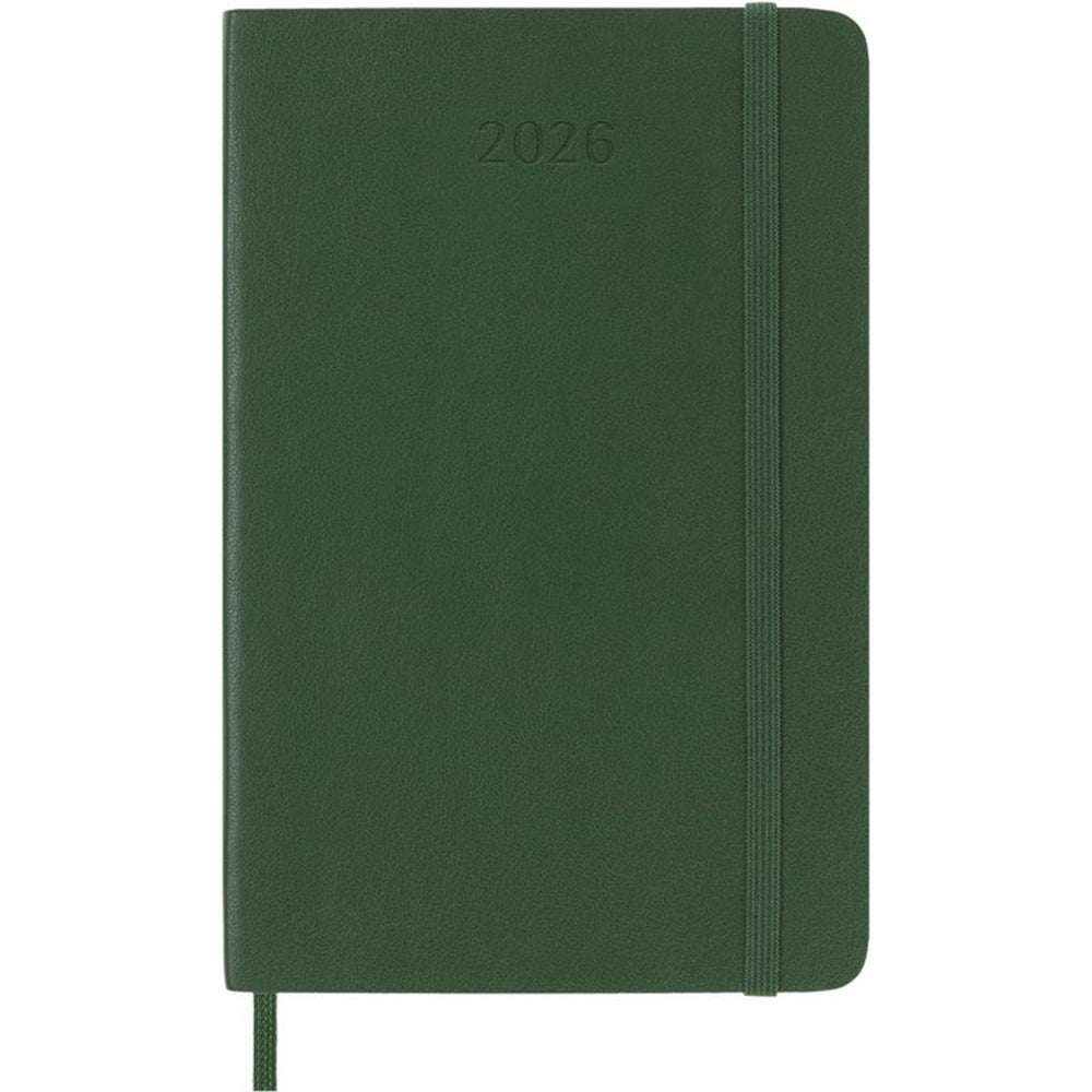 Moleskine 12 maanden agenda - 2026 - wekelijks - pocket - zachte kaft - mirthe groen