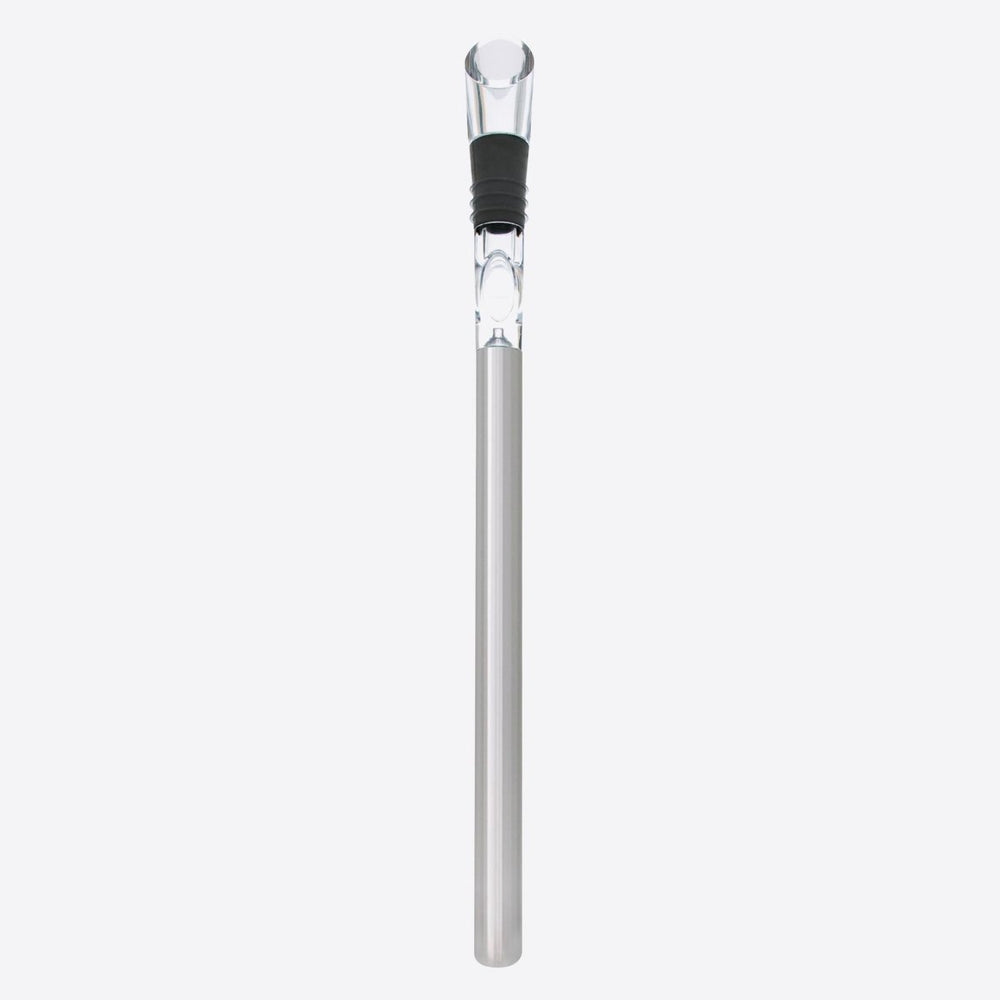 Point-virgule wijnkoeler - koelstick - met schenktuit - rvs acryl - 32cm