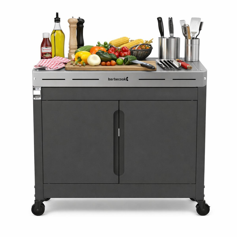 Barbecook premium - buddy voor gasbarbecue - buitenkeuken - grilltafel - 84x46x90cm