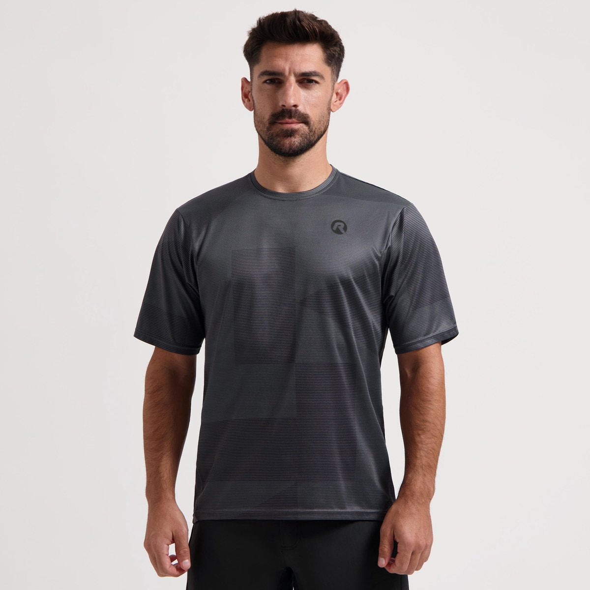 Rogelli core mountainbike shirt heren - fietsshirt - korte mouwen - grijs - advntr - maat xl