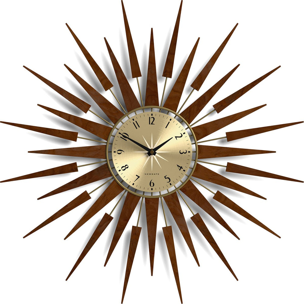 Newgate pluto - wandklok - donker hout
