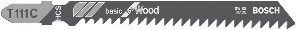 Bosch - decoupeerzaagblad t 111 c basic for wood - 100 stuks