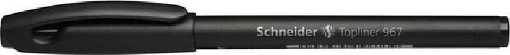 Schneider schrijfwaren schneider fineliner - topliner 967 - 0,4 mm - zwart - doos a 10 stuks - s-9671