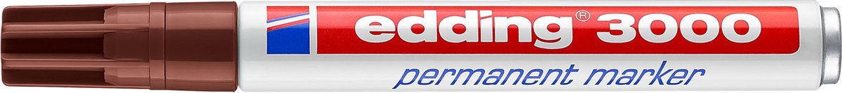Edding 3000 permanent marker rond - bruin - 1 stuk