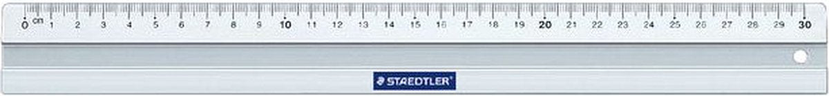 Staedtler - mars 563 - aluminium liniaal - 30 cm - met inktrand