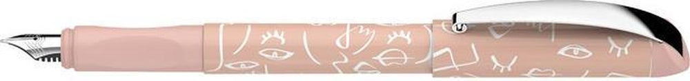 Schneider schrijfwaren schneider vulpen - glam face art - m - roze s-167756
