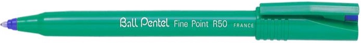 Pentel rollerpen r50 medium blauw | 12 stuks