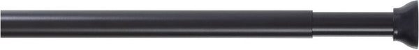 Sealskin - douchegordijnstang - uitschuifbaar - klemstang - 155-255 cm - zwart