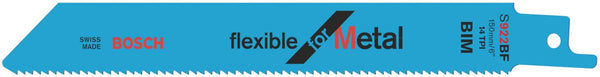 Bosch accessoires 5x reciprozaagblad flexible voor metaal s922bf - 2608656014