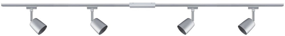Paulmann urail railspot cover startersset gu10 max. 4x10w dimbaar 230v chroom mat, chroom