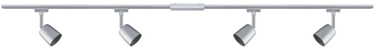 Paulmann urail railspot cover startersset gu10 max. 4x10w dimbaar 230v chroom mat, chroom