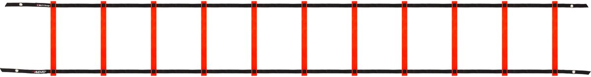 Avento speedladder - loopladder voetbal - 4 meter - oranje