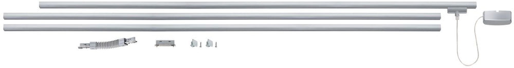 Paulmann urail basisset - 230v - chroom mat - 3x1 m rail + verbindingen + voeding
