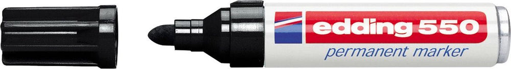 Edding viltstift 550 rond 3-4mm zwart | 10 stuks