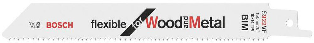Bosch - reciprozaagblad s 922 vf flexible for wood and metal - 5 stuks