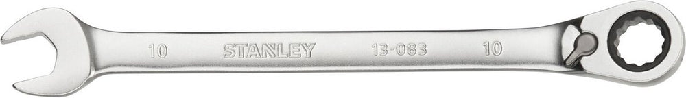 Stanley - fatmax omkeerbare ringsteeksleutel met ratel 10mm - steeksleutel - sleutelgereedschap - 1 stuk(s)
