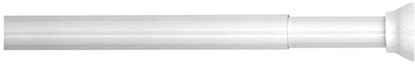 Sealskin - douchegordijnstang - klemstang - aluminium - 110-185 cm - wit