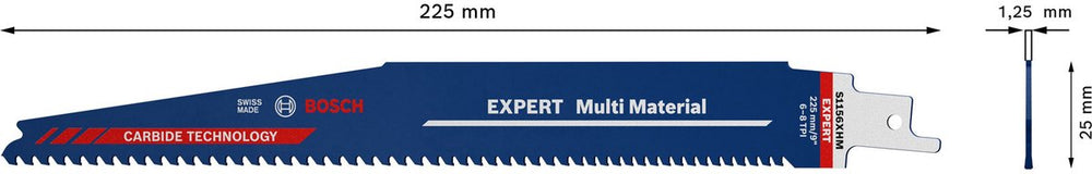 Bosch 10x expert multi material s 1156 xhm reciprozaagblad - 2608...