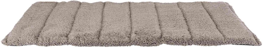 Trixie reisdeken - pluche donkergrijs lichtgrijs - 120x80x3 cm, compact op te rollen, handvat
