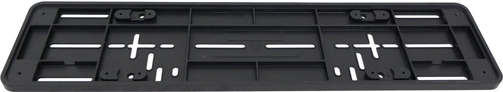 Carpoint onderlegplaat kenteken eu – 52x11 cm – zwart – kunststof – universeel – voorgeboord – strak design