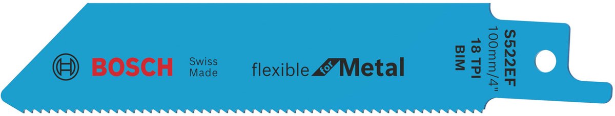 Bosch - reciprozaagblad s 522 ef flexible for metal - 5 stuks