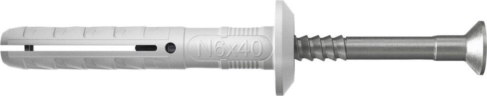 Fischer n 6x40 7 p nagelplug (50) 50 st - 50339