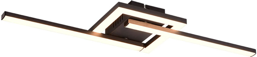 Rl live your light reality viale - plafondlamp - zwart mat - incl. 1x smd 17 w - zwenkbaar