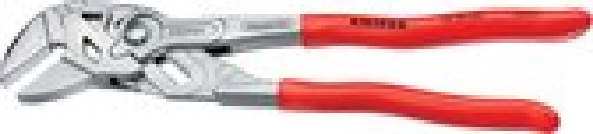 Knipex sleuteltang | 250 mm lengte | tang en schroefsleutel in eén | kunststof bekleed | verchroomd - 86 03 250 sb
