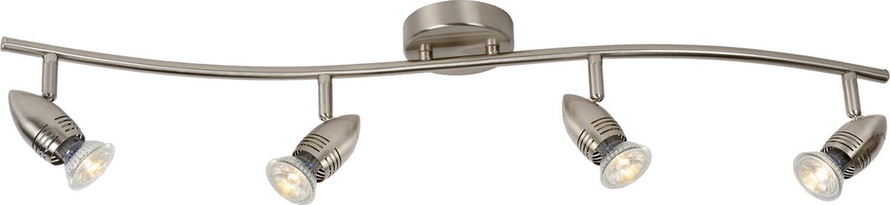 Lucide caro-led - plafondspot (plafondlamp) - led - gu10 - 4x5w 2700k - mat chroom