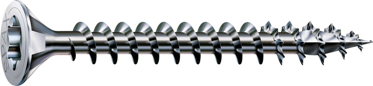 Spax universele schroef, 3,5 x 25 mm, 180 stuks, volledig van schroefdraad voorzien, verzonken kop, t-star plus t20, 4cut, wirox - 8000000287138