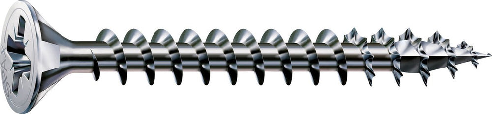 Spax universele schroef, 4 x 50 mm, 360 stuks, voldraad, verzonken kop, kruiskop z2, 4cut, wirox - 8000000287367