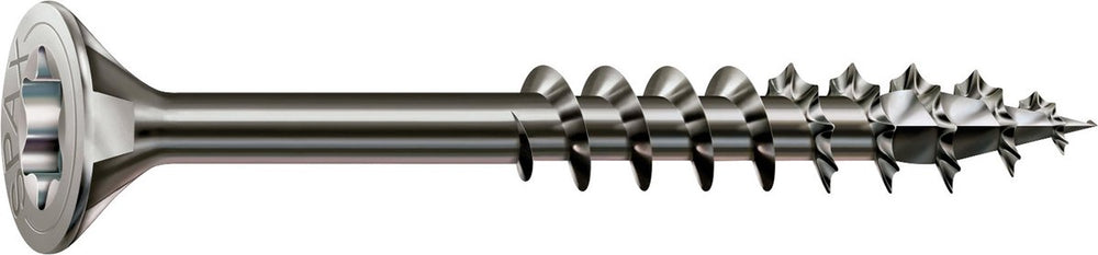 Spax roestvaststalen schroef, 4 x 30 mm, 180 stuks, deeldraad, verzonken kop, t-star plus t20, 4cut, roestvast staal a2 - 8000000287381