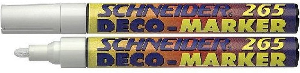 Schneider krijt deco marker 265 wit 10st.
