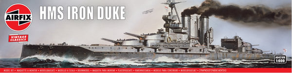 Airfix modelbouwpakket schepen - 04210v hms iron duke - vintage classics - marine schip plastic - 1:600 - modelbouw