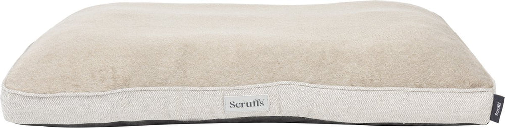 Scruffs harvard hondenkussen - orthopedisch matras - memory foam - pearl grey - xl - 120 x 75 cm