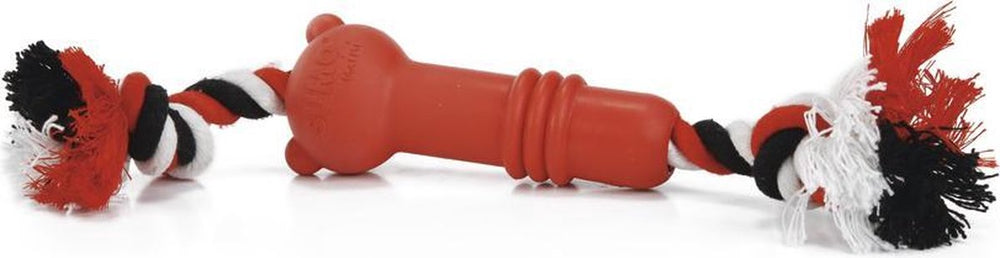 Beeztees sumo mini fit - hondenspeelgoed - rubber - red - 4,5x4,5x11 cm