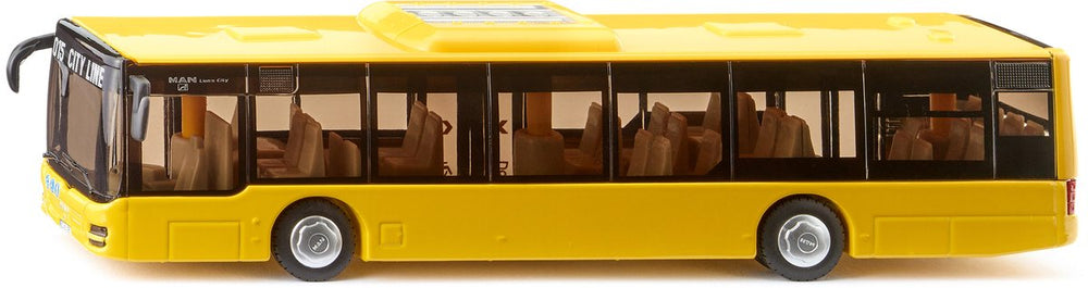 Siku 3734, man lion's city bus, 1:50, metaal kunststof, geel