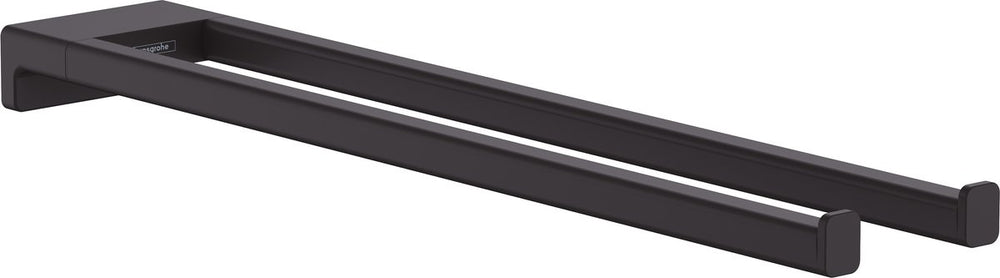 Hansgrohe addstoris handdoekhouder 2-lids mat zwart