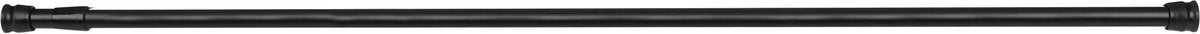 Differnz round douchestang - verstelbaar - 125 tot 220 cm - zwart