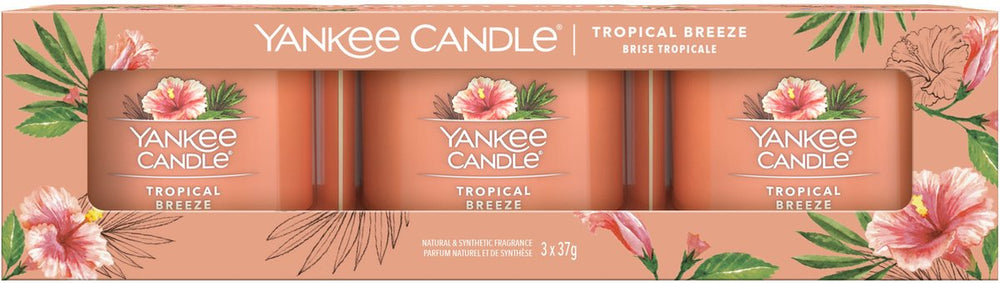 Yankee candle filled votive 3-pack - tropical breeze