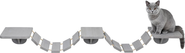 Trixie klim klauterladder wand - kattenspeelgoed - taupe - 150 x 30 cm