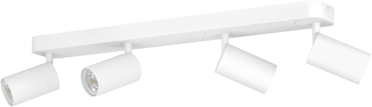 Eglo connect.z telimbela-z smart spot - gu10 - 58 cm - wit - instelbaar rgb wit licht - dimbaar - zigbee