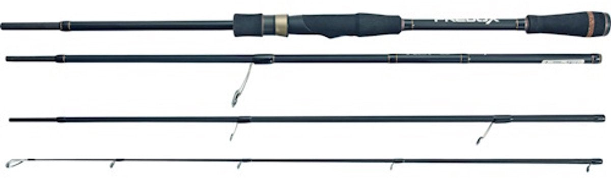Predox night hawk travel 240 cm 4-delige roofvishengel | 10-40 g, 27-70 g of 50-100 g 10-40gr